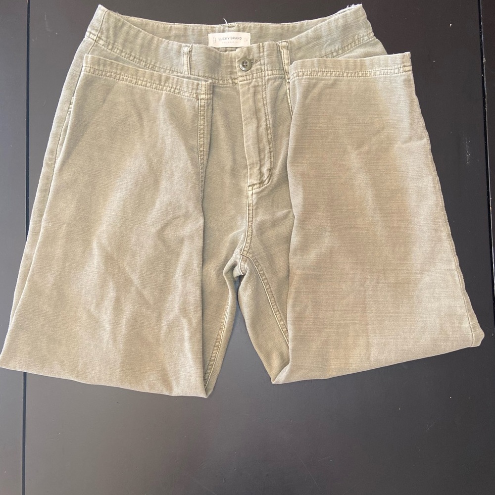 Lucky Brand Green Cropped Ankle Pants - Picture 2 of 9